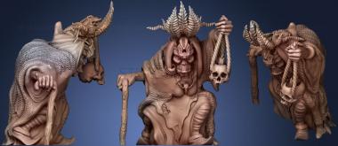 3D мадэль Исправлена ошибка Orc Female3 (STL)